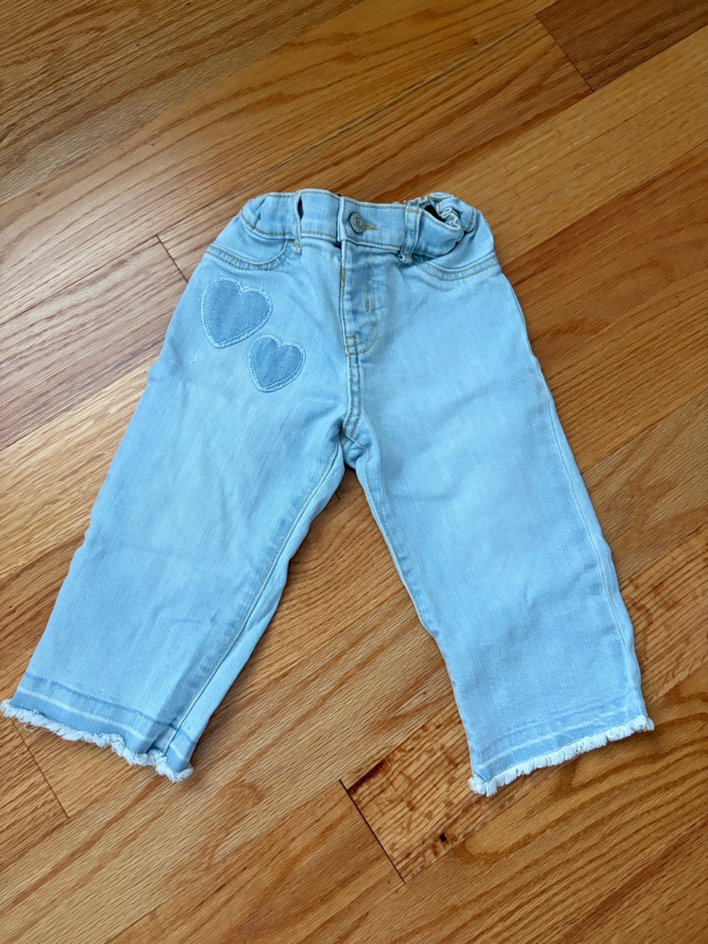 OshKosh B'gosh Light Blue Jeans with Heart Patches